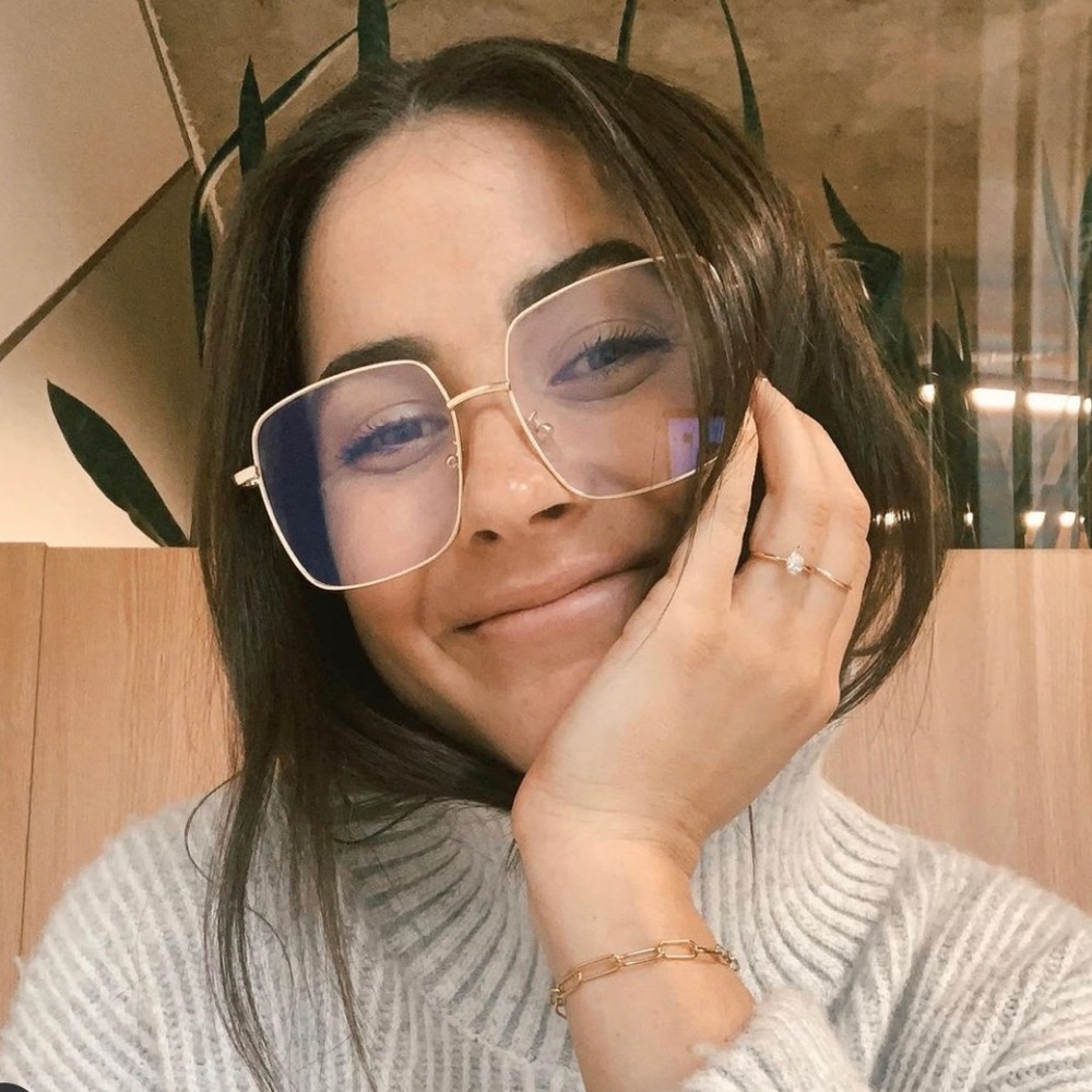 SQUARE FRAME BLUE LIGHT GLASSES